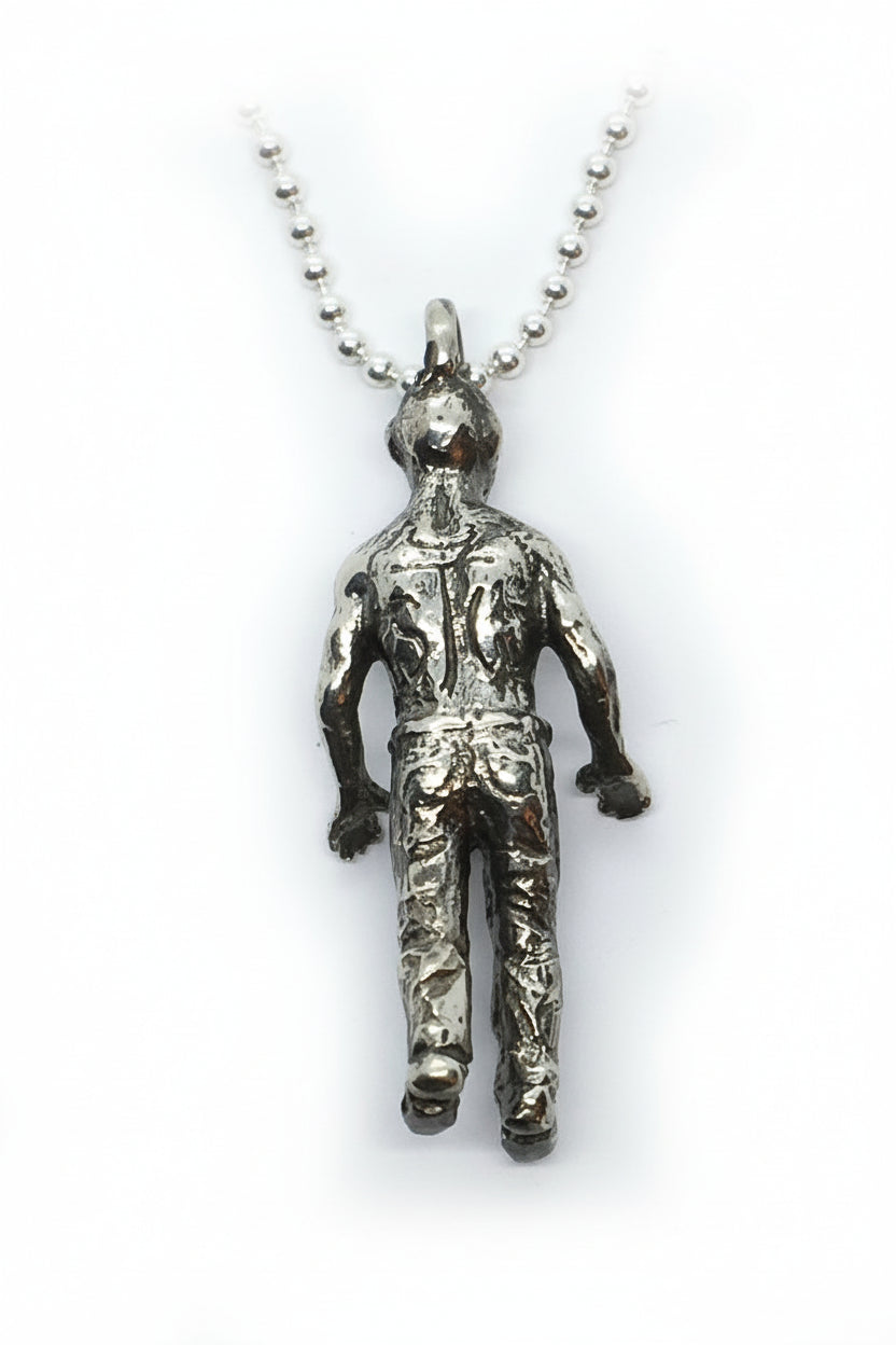Halloween Zombie Sterling Silver Pendant