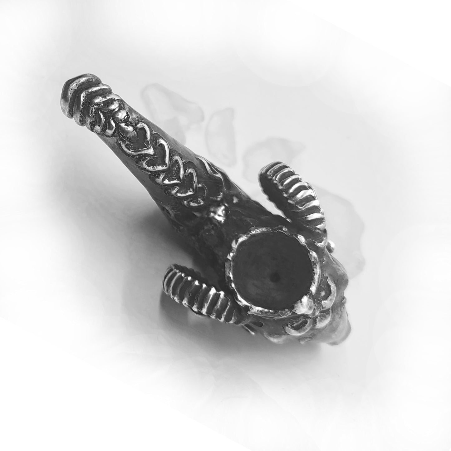 Aries Ram Head Sterling Silver Pipe