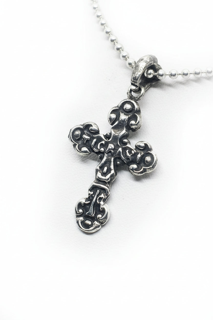 Holy Cross Silver Pendant