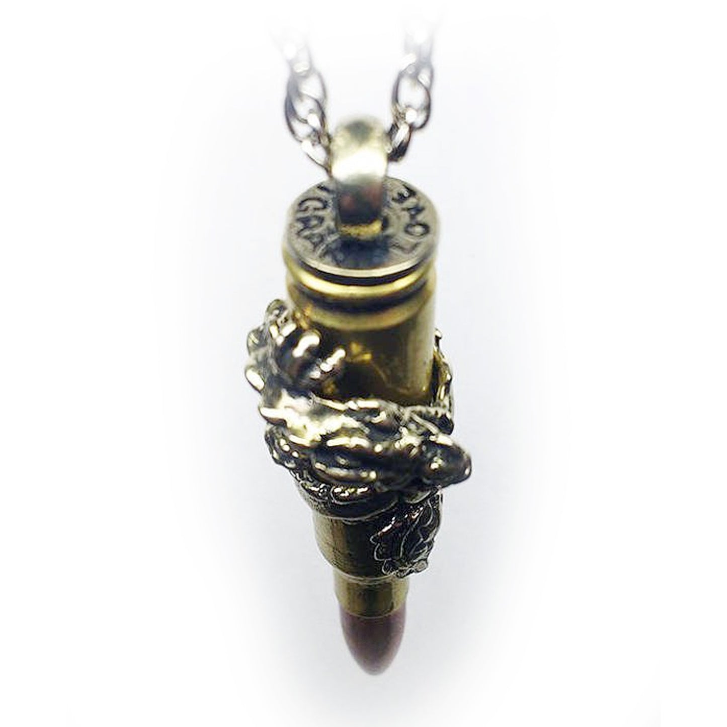 Dragon Year Zodiac Love Bullet Silver Pendant
