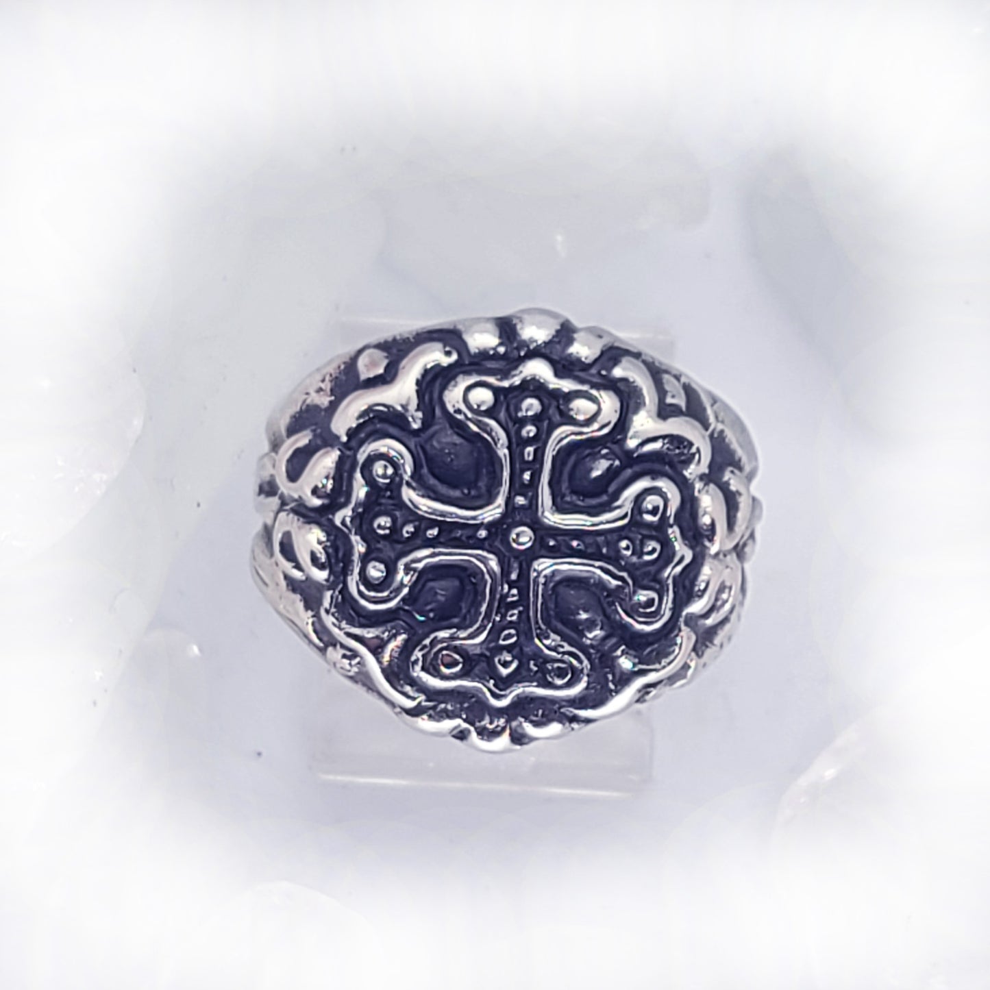 Essence Sterling Silver Cross Ring