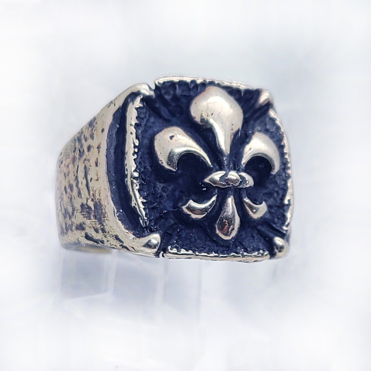 Fleur-De-Lis Sterling Silver Ring v2