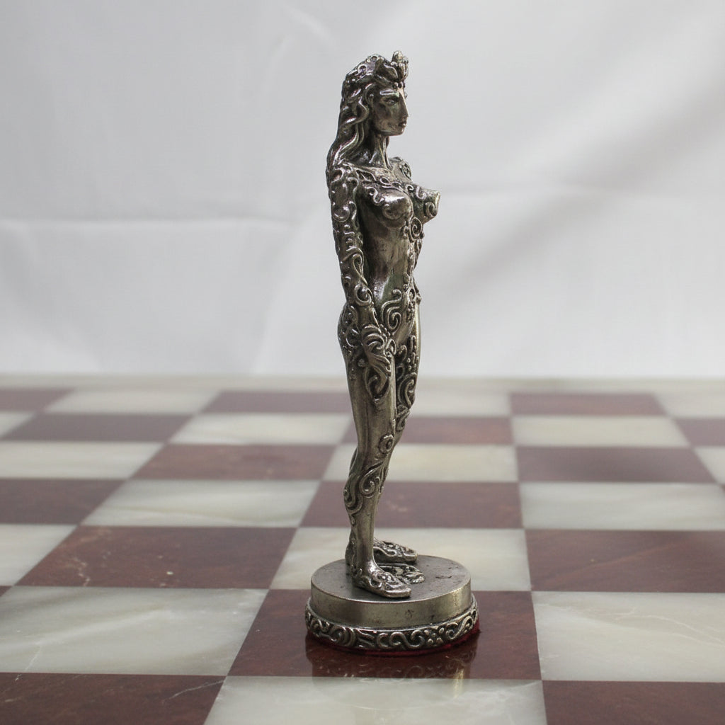 Tigrani “Nudes” Sterling Silver Chess Set