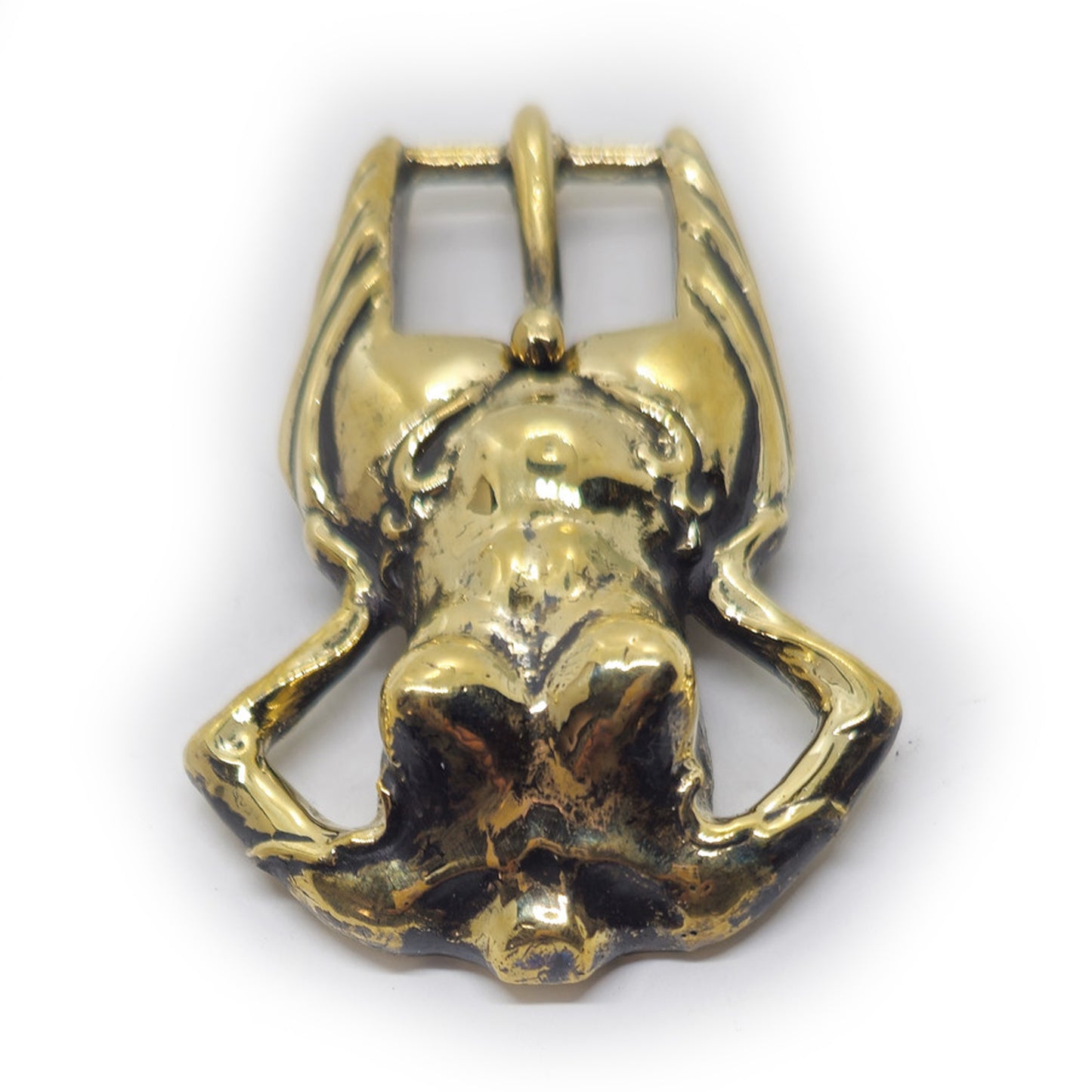 Woman Body Erotic Brest Brass Belt Buckle