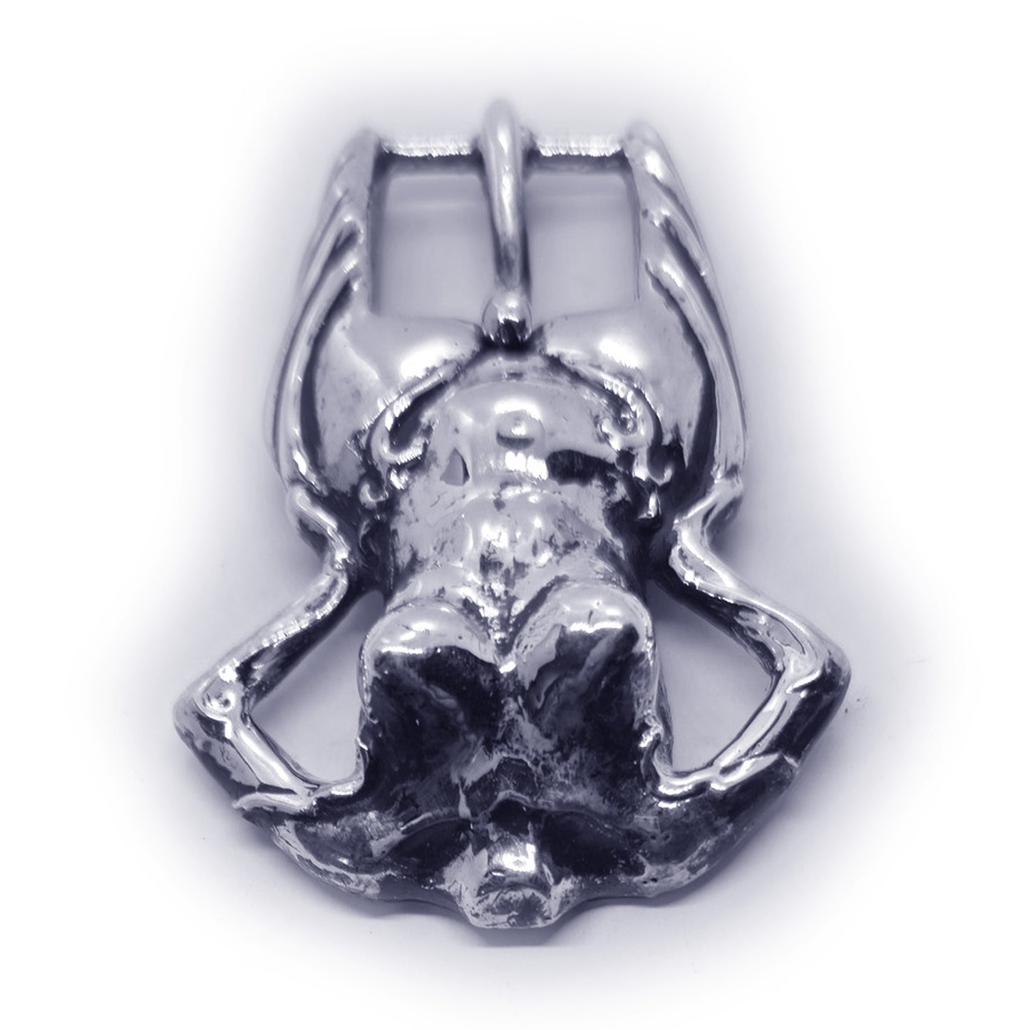 Woman Body Erotic Brest Sterling Silver Belt Buckle