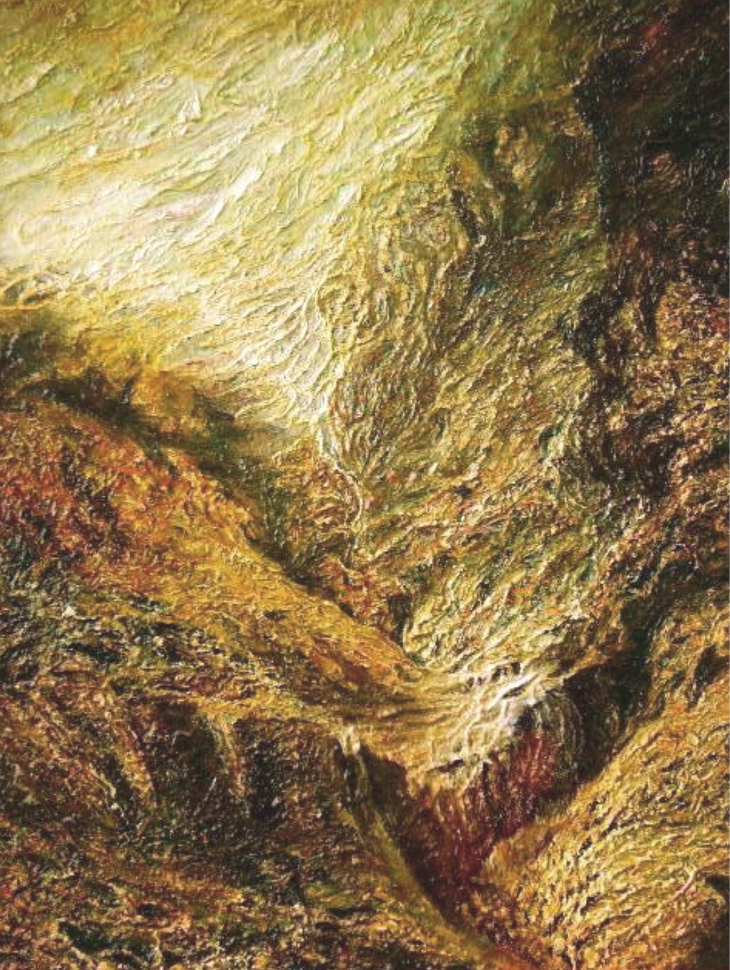 The valley of my childhood (oil on canvas) 44x33cm