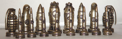 Chess For Peace Sterling Silver & Bronze Chess Set
