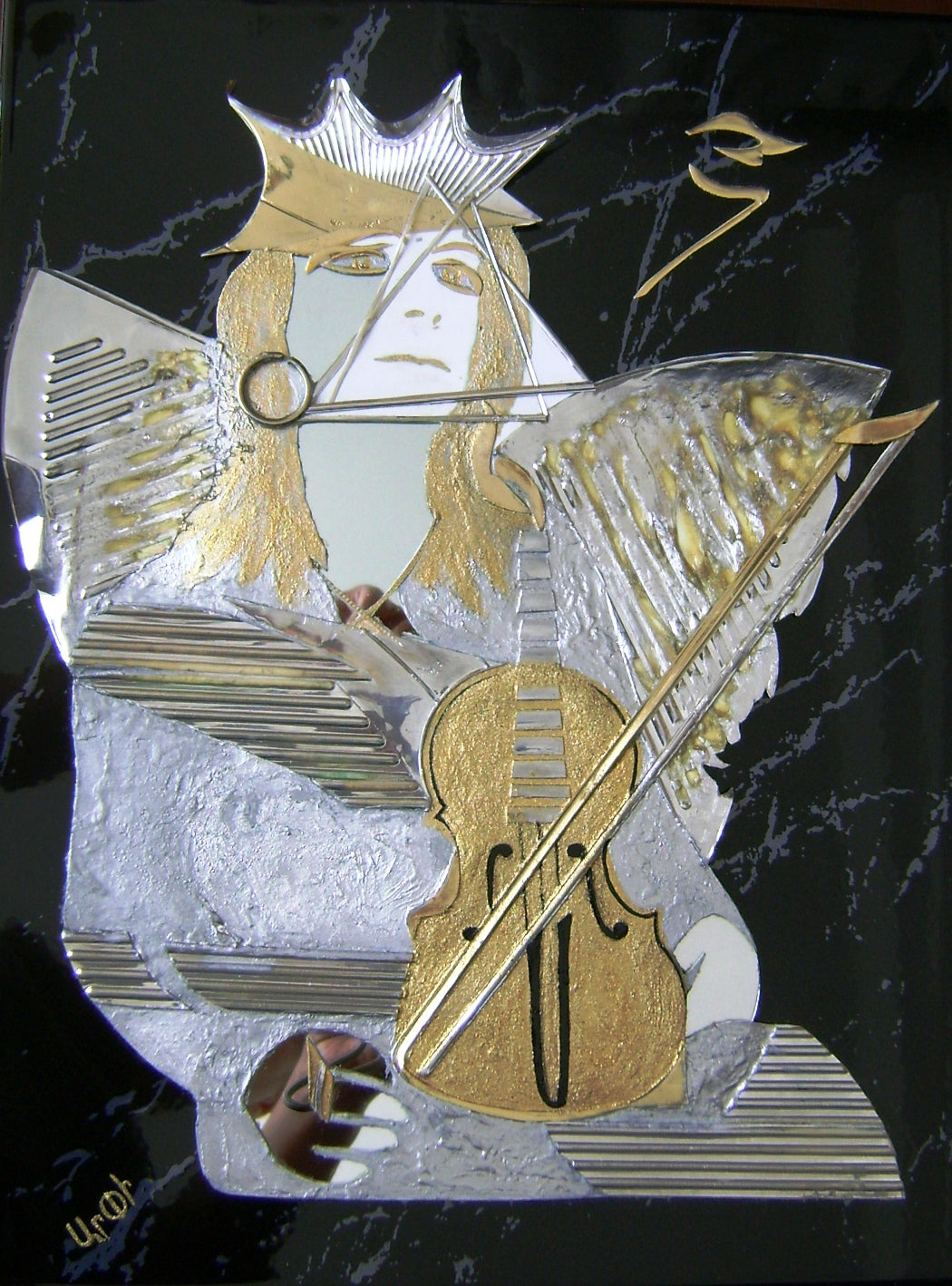 Self-promotion (kollage - mixed media) 34x27cm