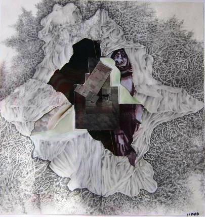 Requiem (graphics - pencil, watercolor on paper) 32x31cm