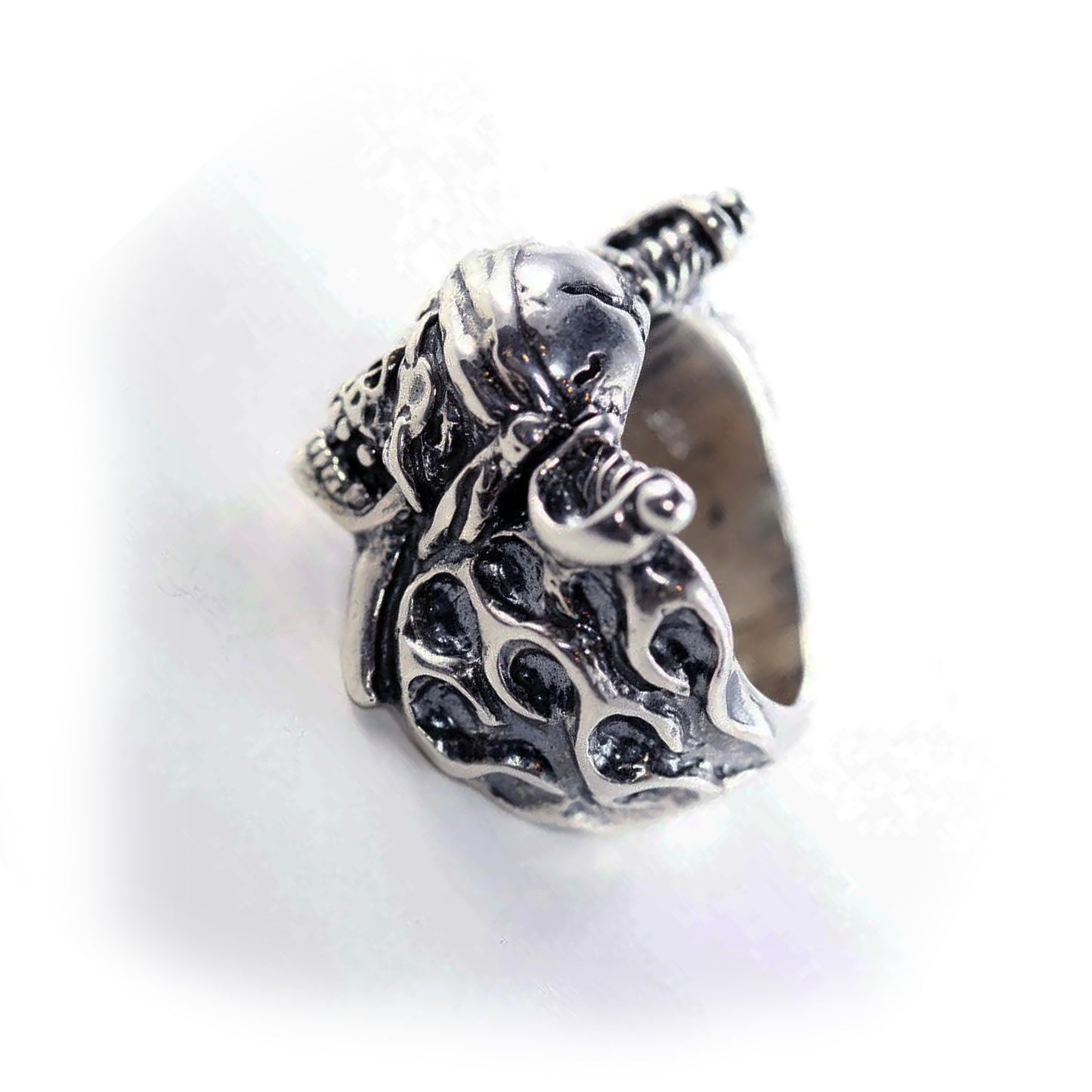 18th Century Pirate Skull Sterling Silver Ring