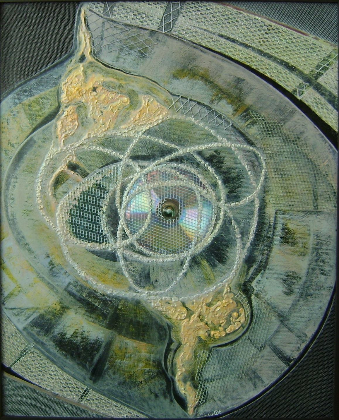 3. Cosmic Music (oil, mixed media on canvas) 60x46cm
