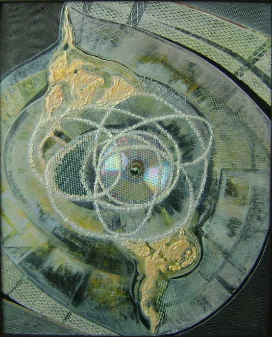 Cosmic Music (oil, mixed media on canvas) 60x46cm
