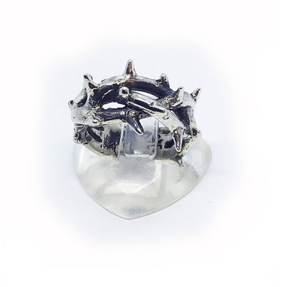 Crown of Thorns Silver Ring V1