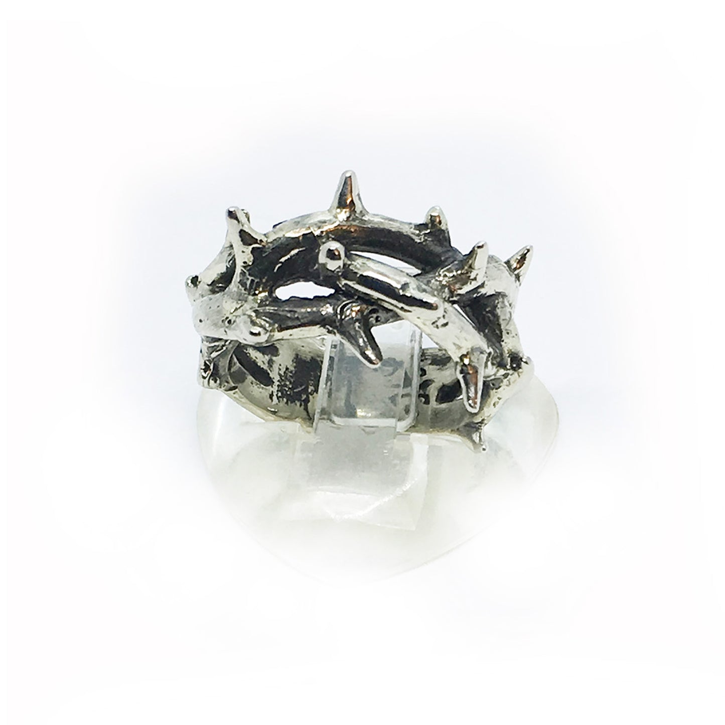 Crown of Thorns Silver Ring V1