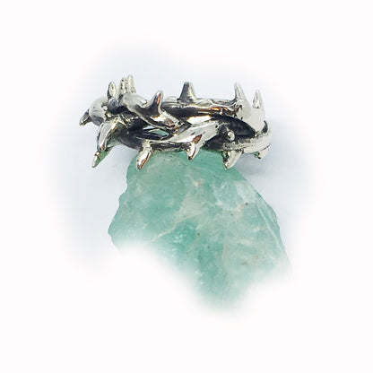Crown of Thorns Silver Ring V2