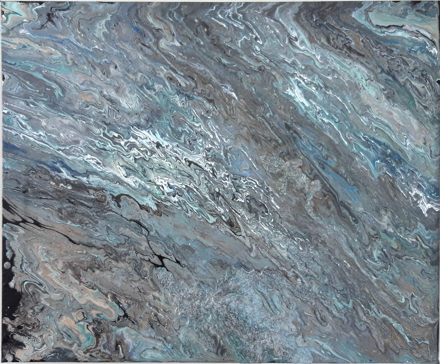 Wavemania (acrylic paint on canvas) 48х54
