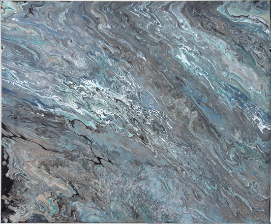 Wavemania (acrylic paint on canvas) 48х54