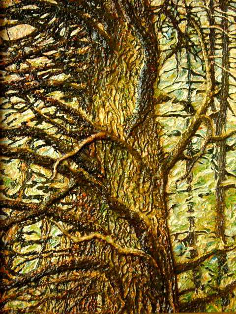 From the depths of the ages (oil on canvas) 40x30cm