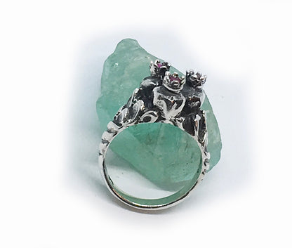 A Bunch of Pomegranates Sterling Silver Ring