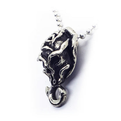 Abstract Skull blended with Rose Sterling Silver Pendant