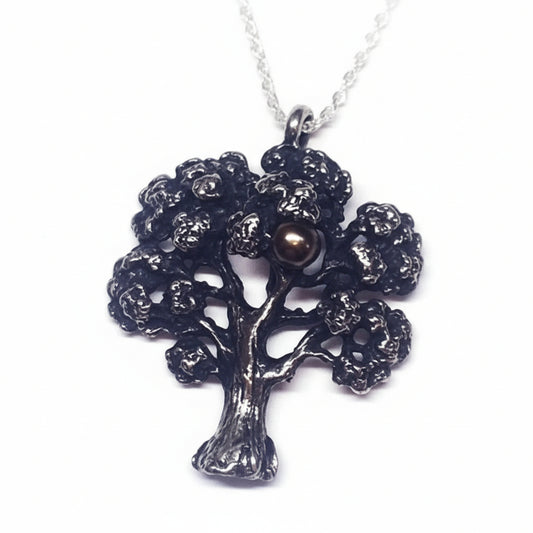 Adams Tree In Heaven Silver Pendant