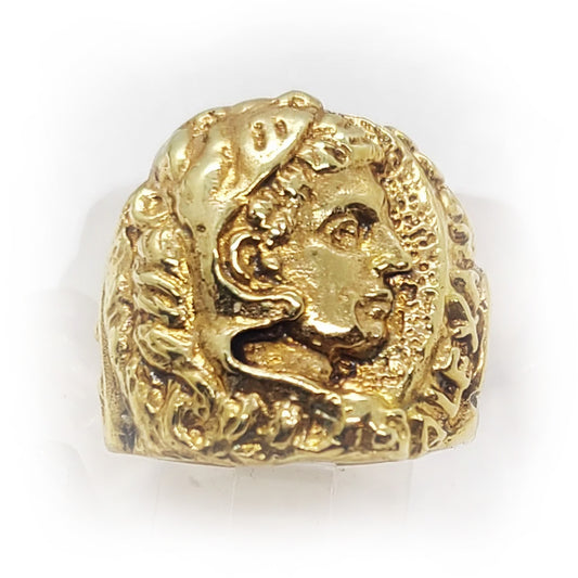 Alexander The Great 18kt Yellow Gold Ring