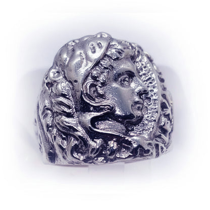 Alexander The Great Sterling Silver Ring