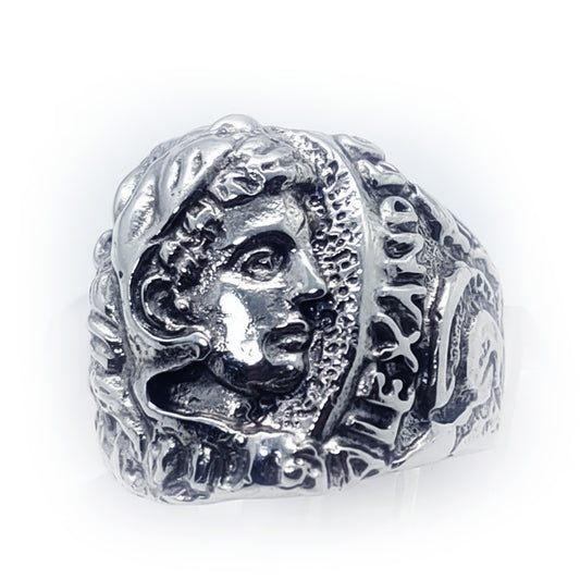 Alexander The Great Sterling Silver Ring