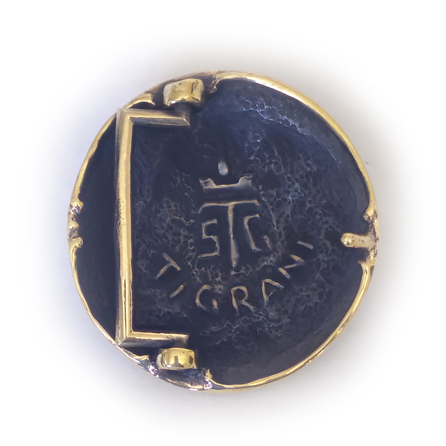 Alexandr the Great of Makedonia Brass Belt Buckle