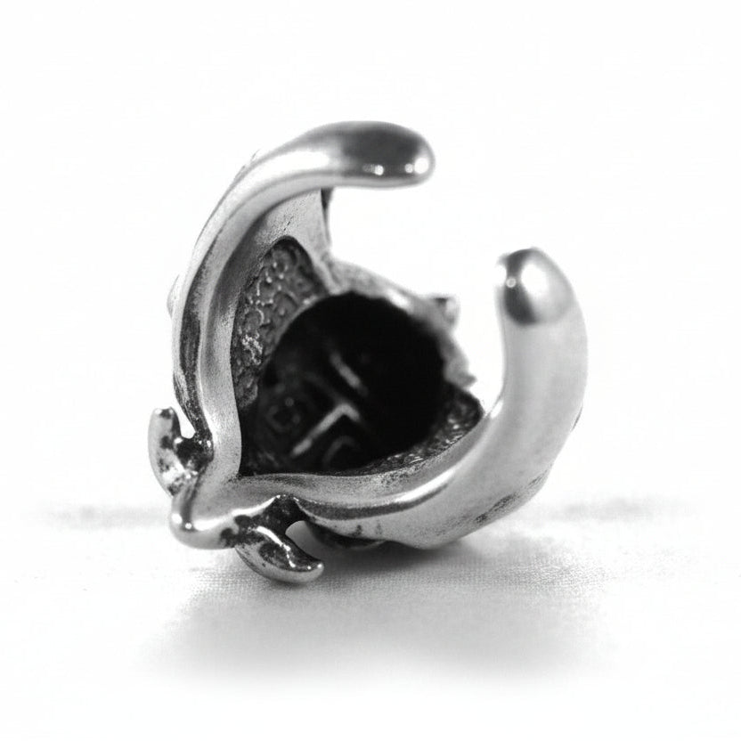 Alien Skull Sterling Silver Ring V1