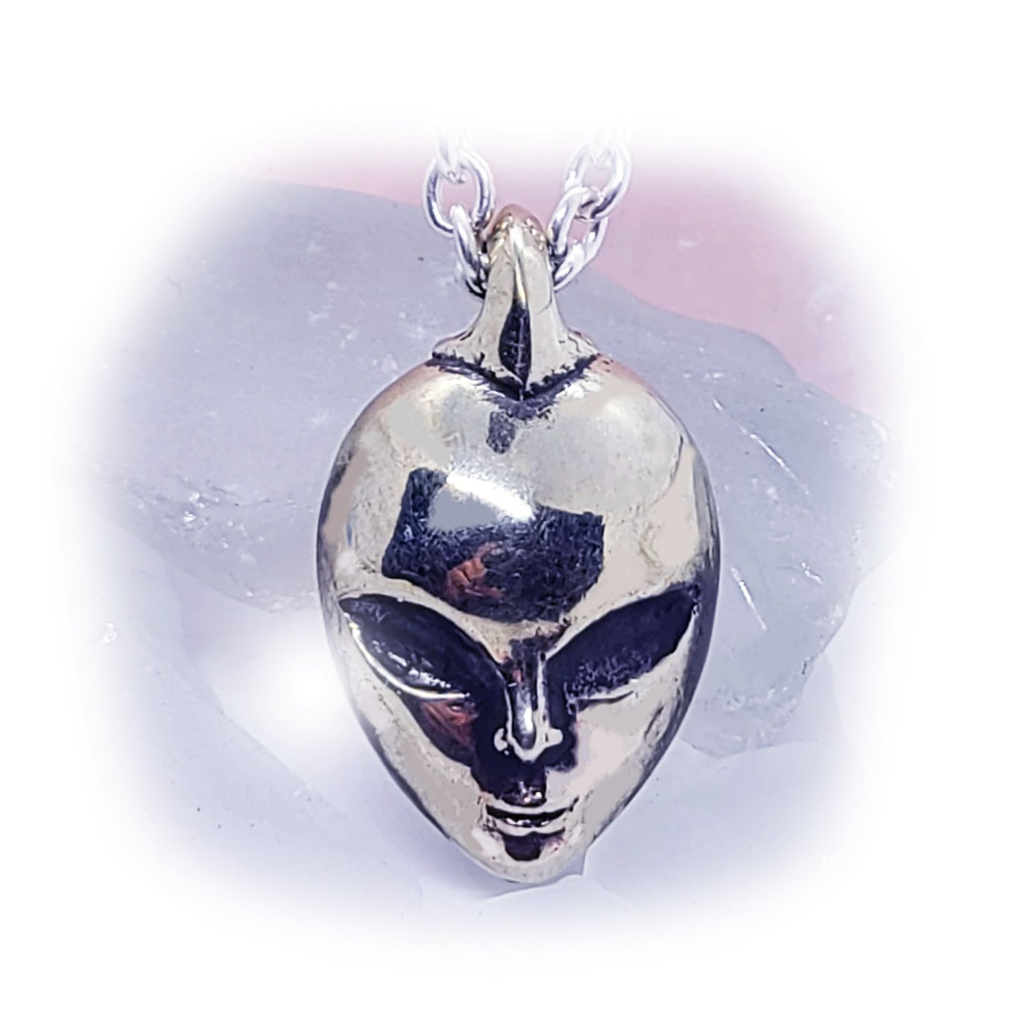 Alien Sterling Silver Pendant