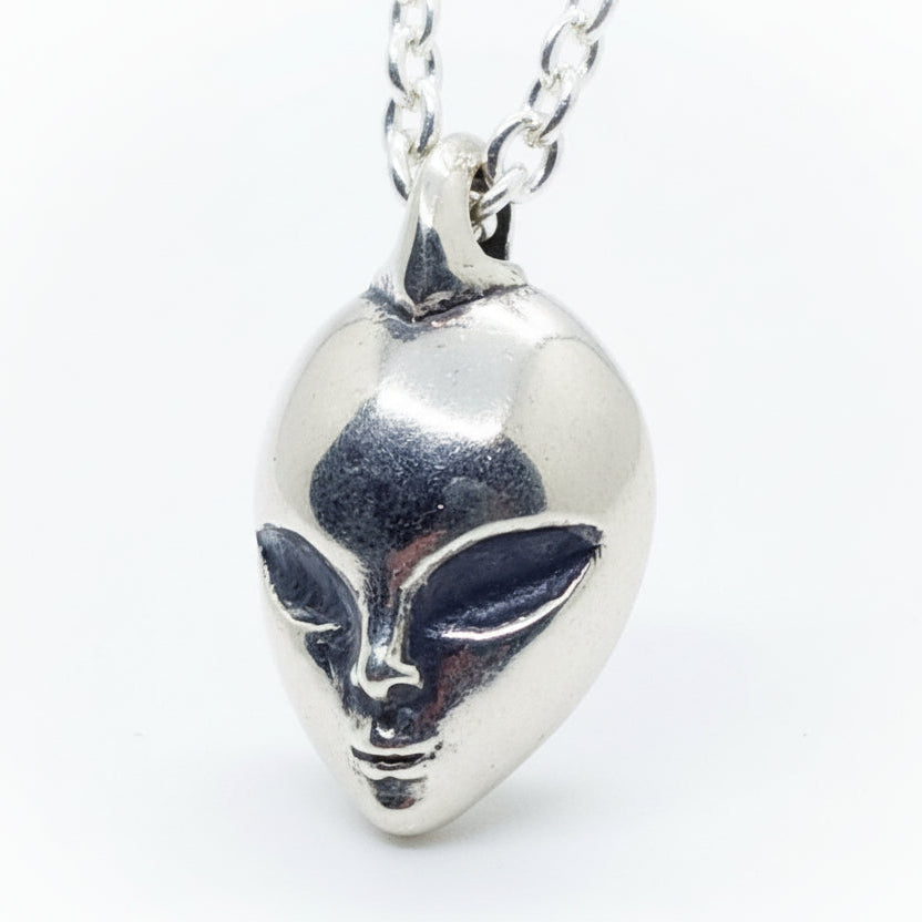 Alien Sterling Silver Pendant