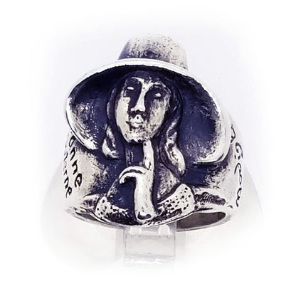 Modigliani's Painting Sterling Silver Ring