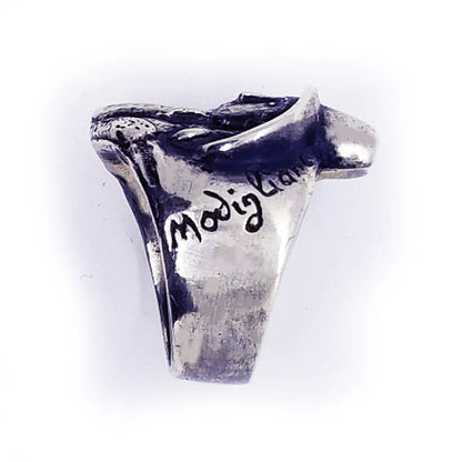 Modigliani's Painting Sterling Silver Ring