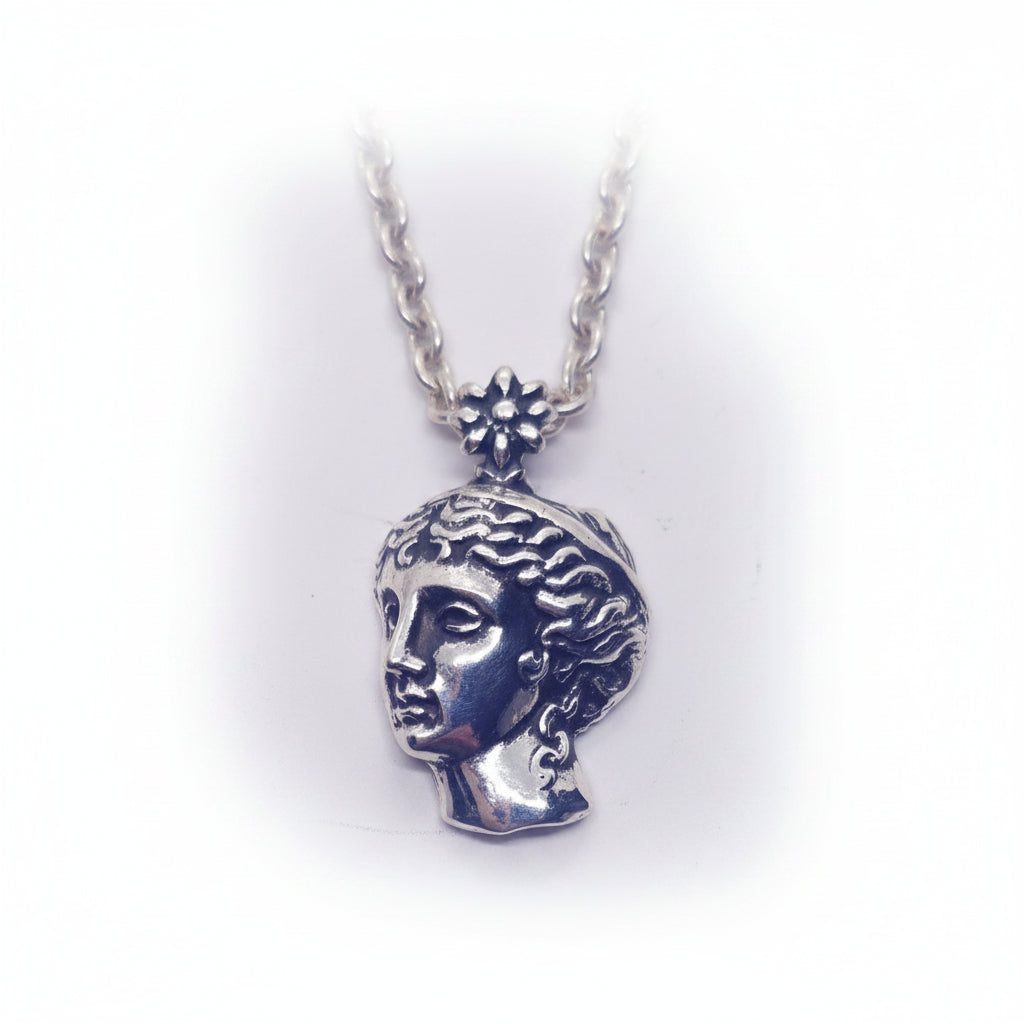 Anahit Armenian Goddess Sterling Silver Pendant V4