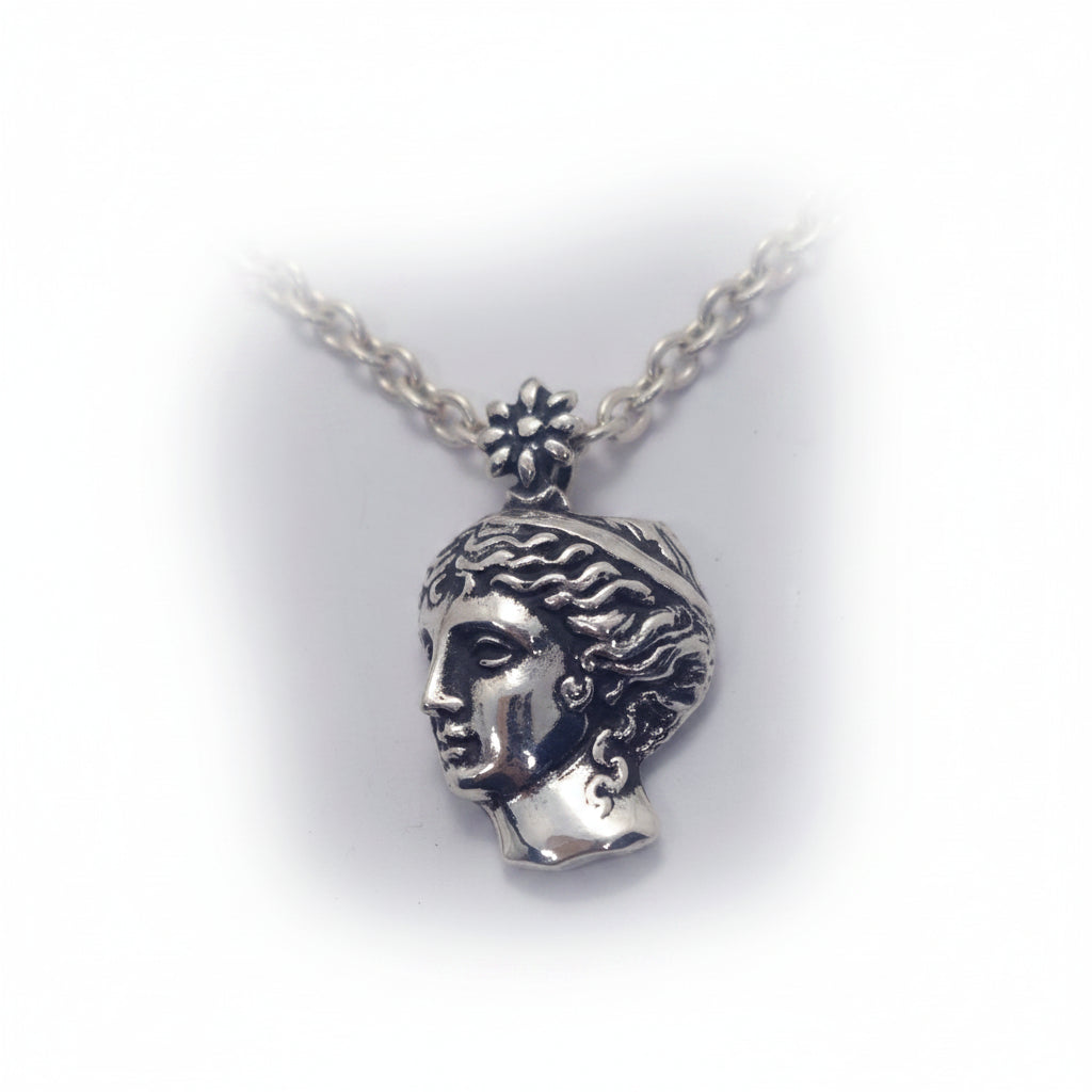 Anahit Armenian Goddess Sterling Silver Pendant V4