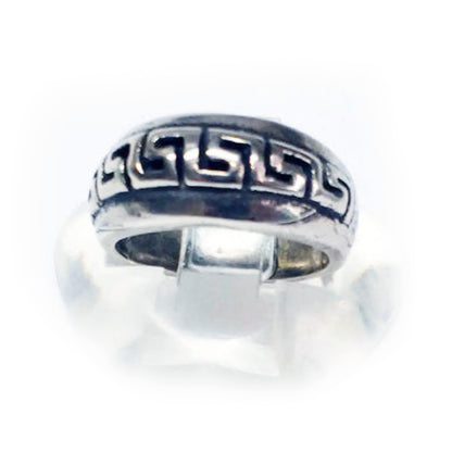 Ancient Design Sterling Silver Ring V5