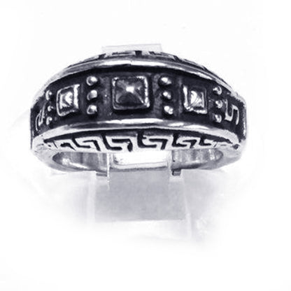 Ancient Design Sterling Silver Ring V3