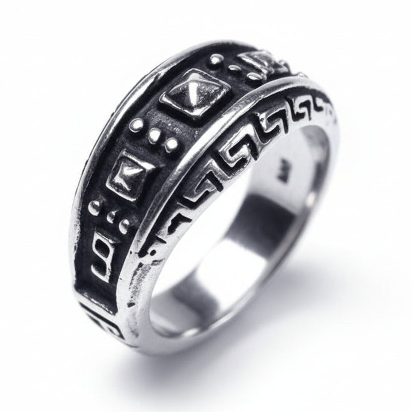 Ancient Design Sterling Silver Ring V3