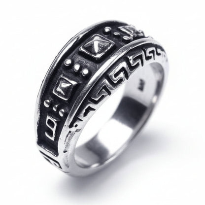 Ancient Design Sterling Silver Ring V3
