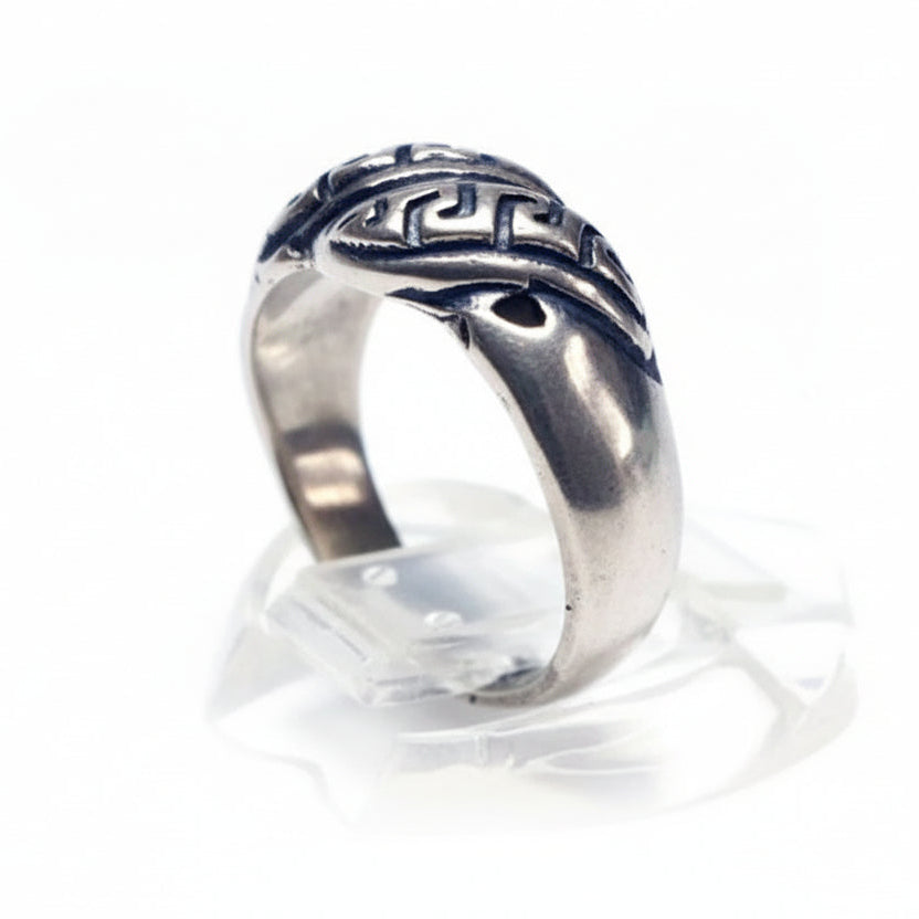 Ancient Design Sterling Silver Ring V4