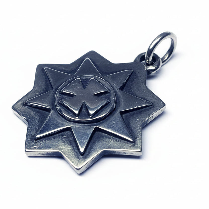 Ancient Stars Desing Sterling Silver Pendant