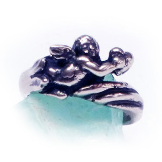 Angel Small Sterling Silver Ring