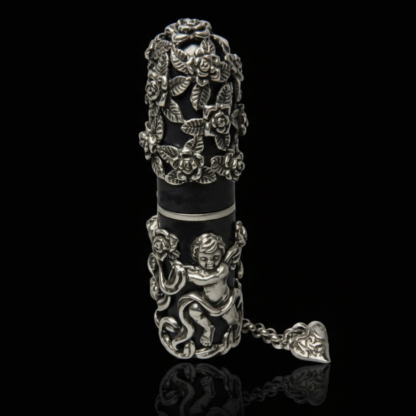 Angel Sterling Silver Sleeve Flask for M A C Lipstick