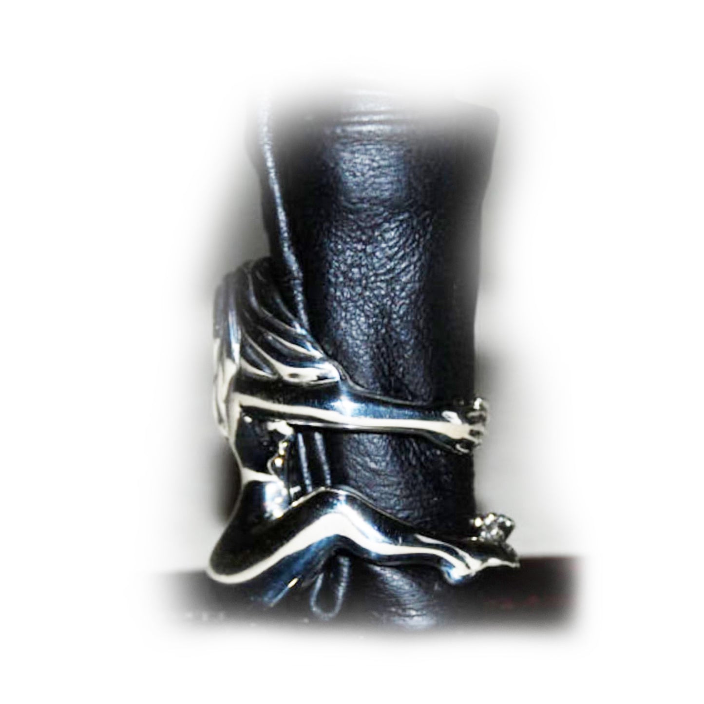 Angelic Naked Girl Sterling Silver Ring
