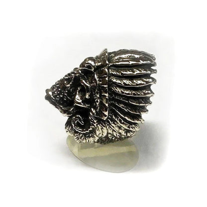 Apache Warrior Sterling Silver Ring