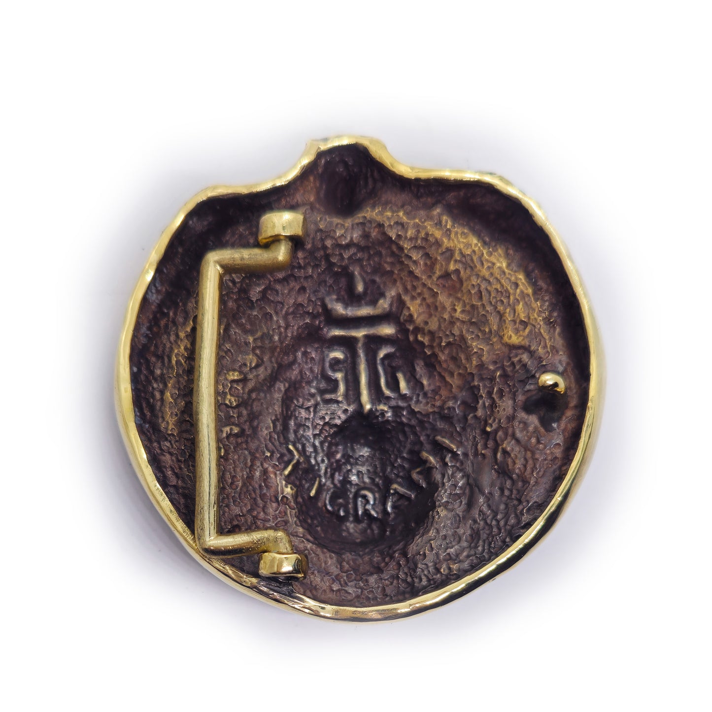 Apache Indian Tribe Brass Belt Buckle