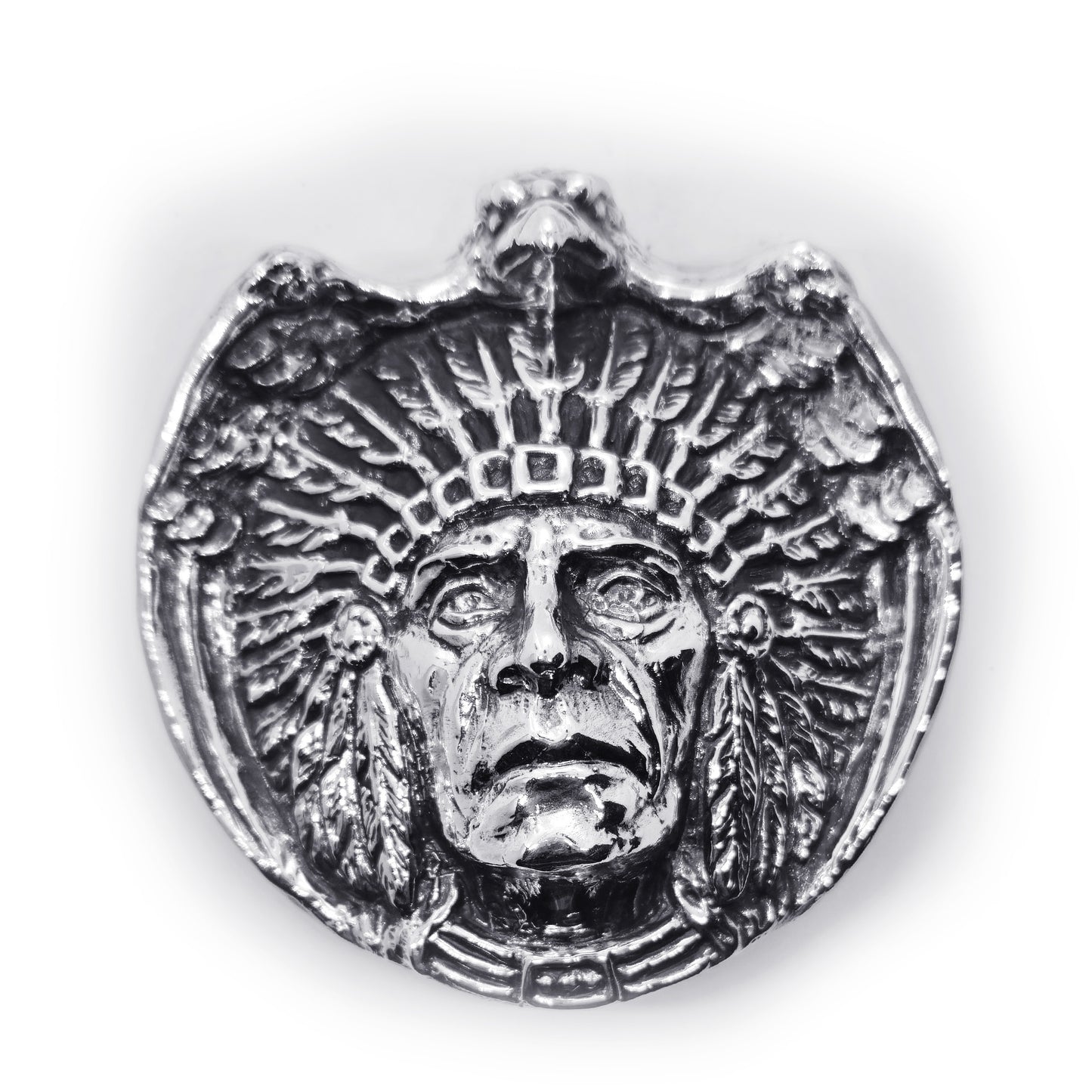 Apache Indian Tribe Sterling Silver Belt Buckle