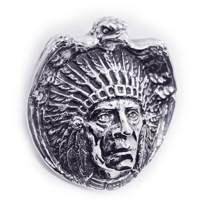 Apache Indian Tribe Sterling Silver Belt Buckle