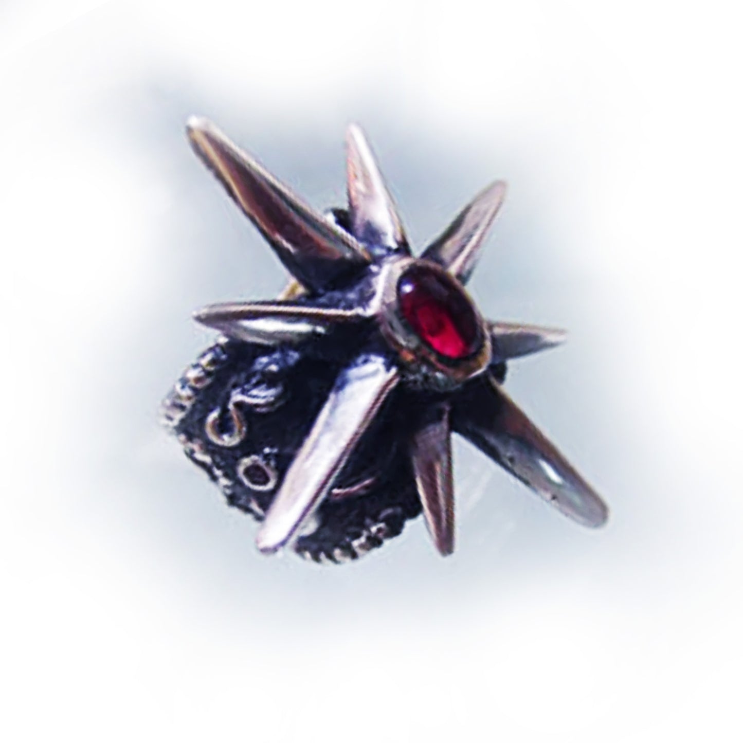 April Showers Love Star Silver Ring